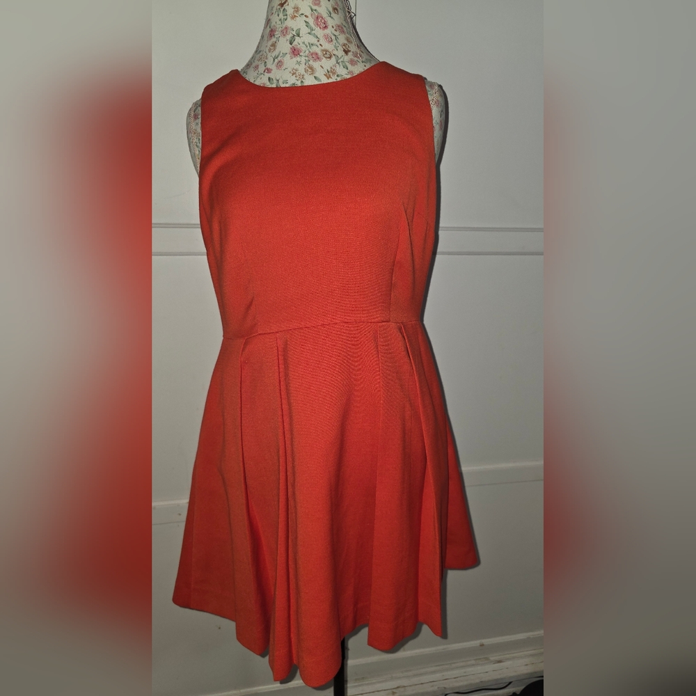 Forever 21 Red Orange A-Line Mini Dress SIZE MEDIUM